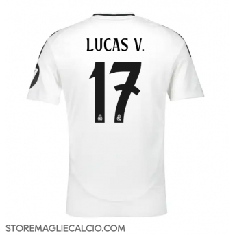 Real Madrid Lucas Vazquez #17 Maglia Gara Casa Repliche 2024-25 Maniche Corte